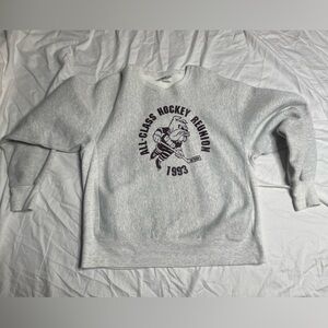 Vtg Minnesota Duluth Hockey Sweatshirt All-class Reunion 1993 Lee XL